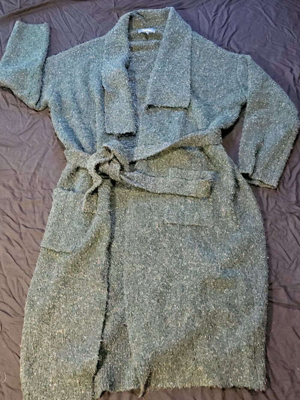 Modcloth Green Robe style Sweater coat